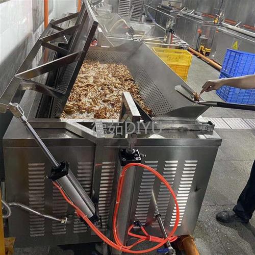 德茹制造 300斤豆泡燃氣油炸爐，高效節能助力食品廠升級